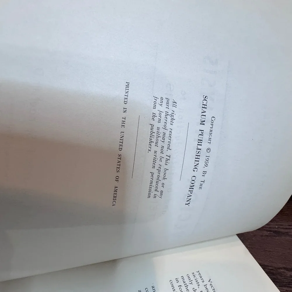 Vintage Schaums Outline‎ Theory Books Lot Problems Probability Strength Vector